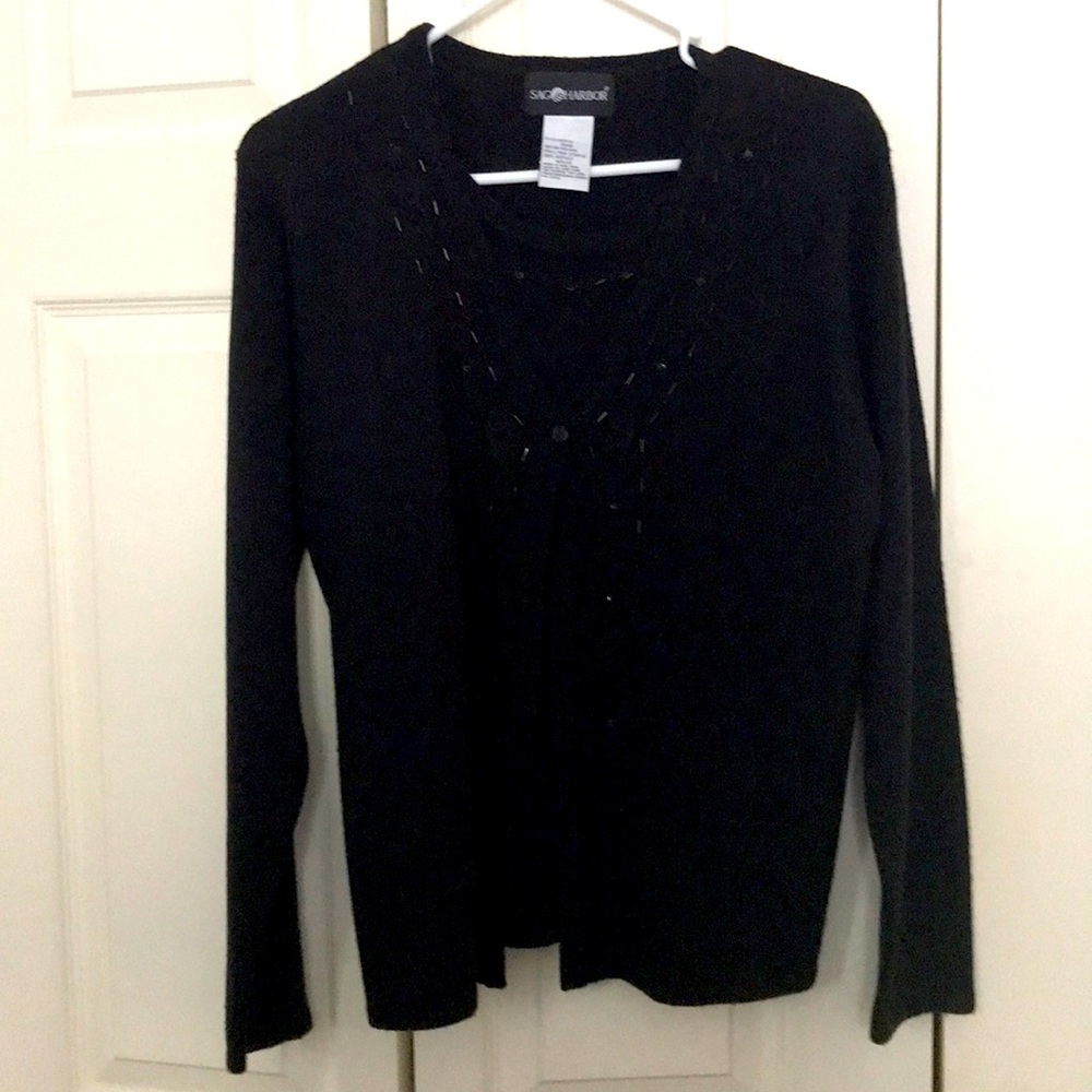 Women’s black with sequins sweater